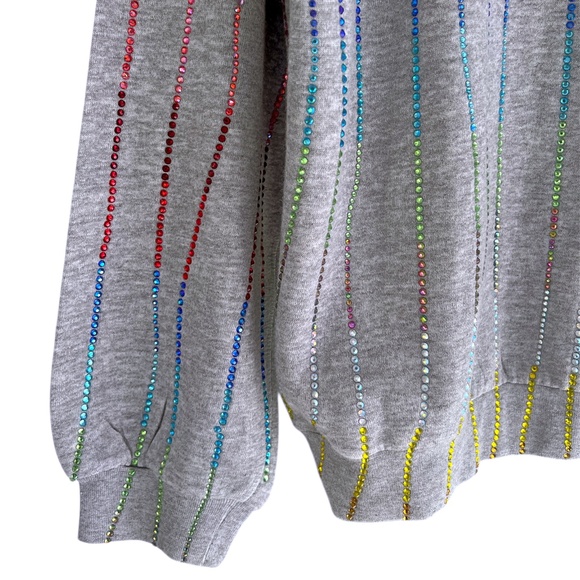 FILLES A PAPA Rainbow Crystal Top and Jogger Pant Set - Picture 9 of 16